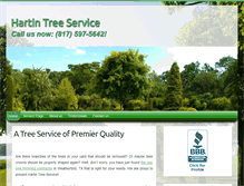 Tablet Screenshot of hartin-treeservice.com